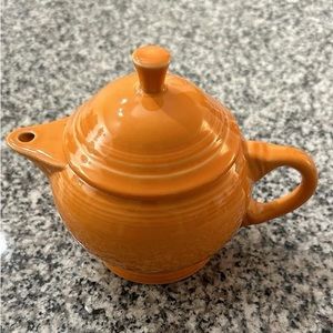 Fiestaware 2 cup teapot tangerine color rare